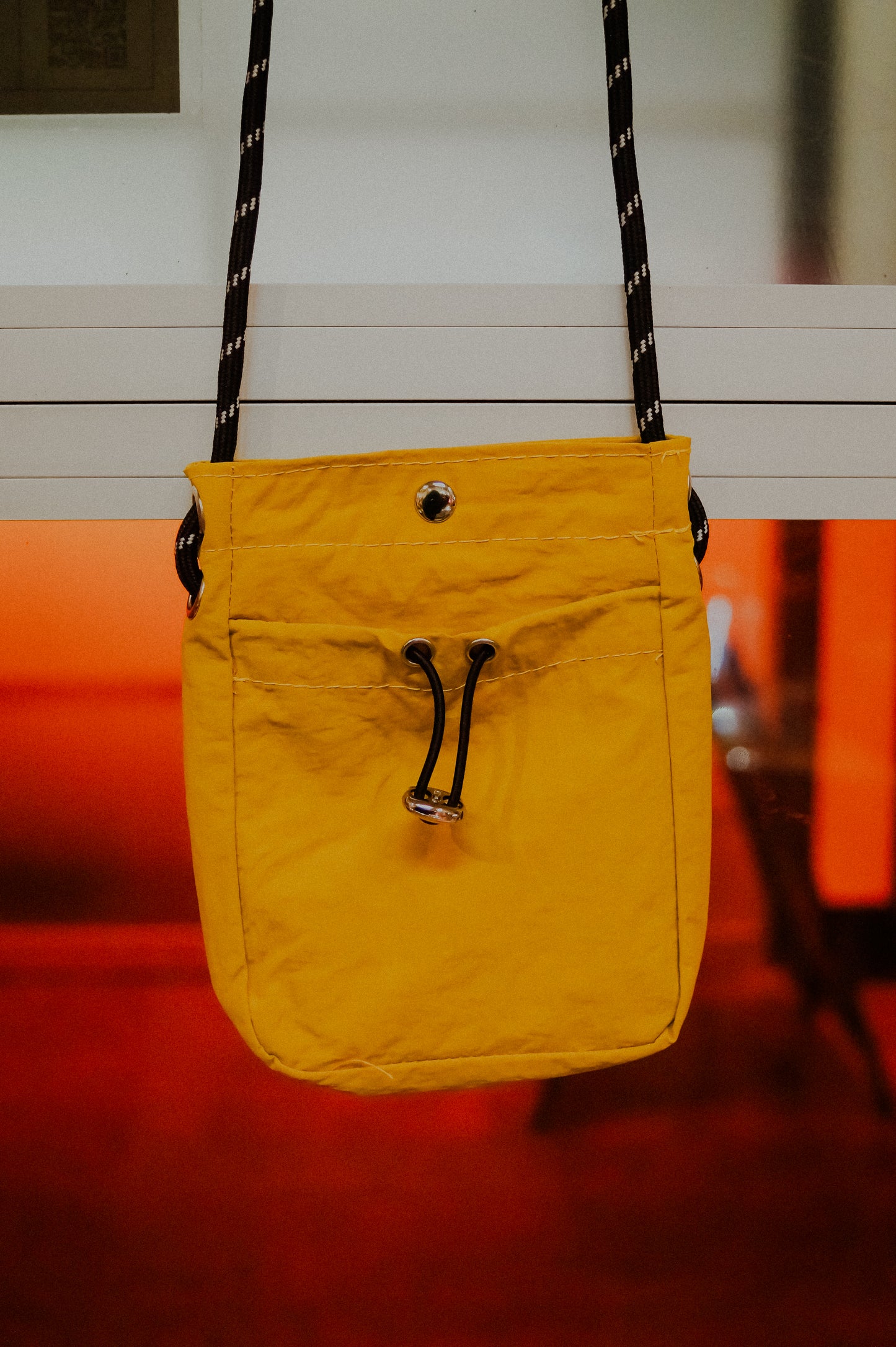 Mustard Small Drawstring Bag