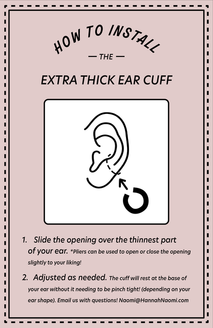 Chunky Twist Ear Cuff