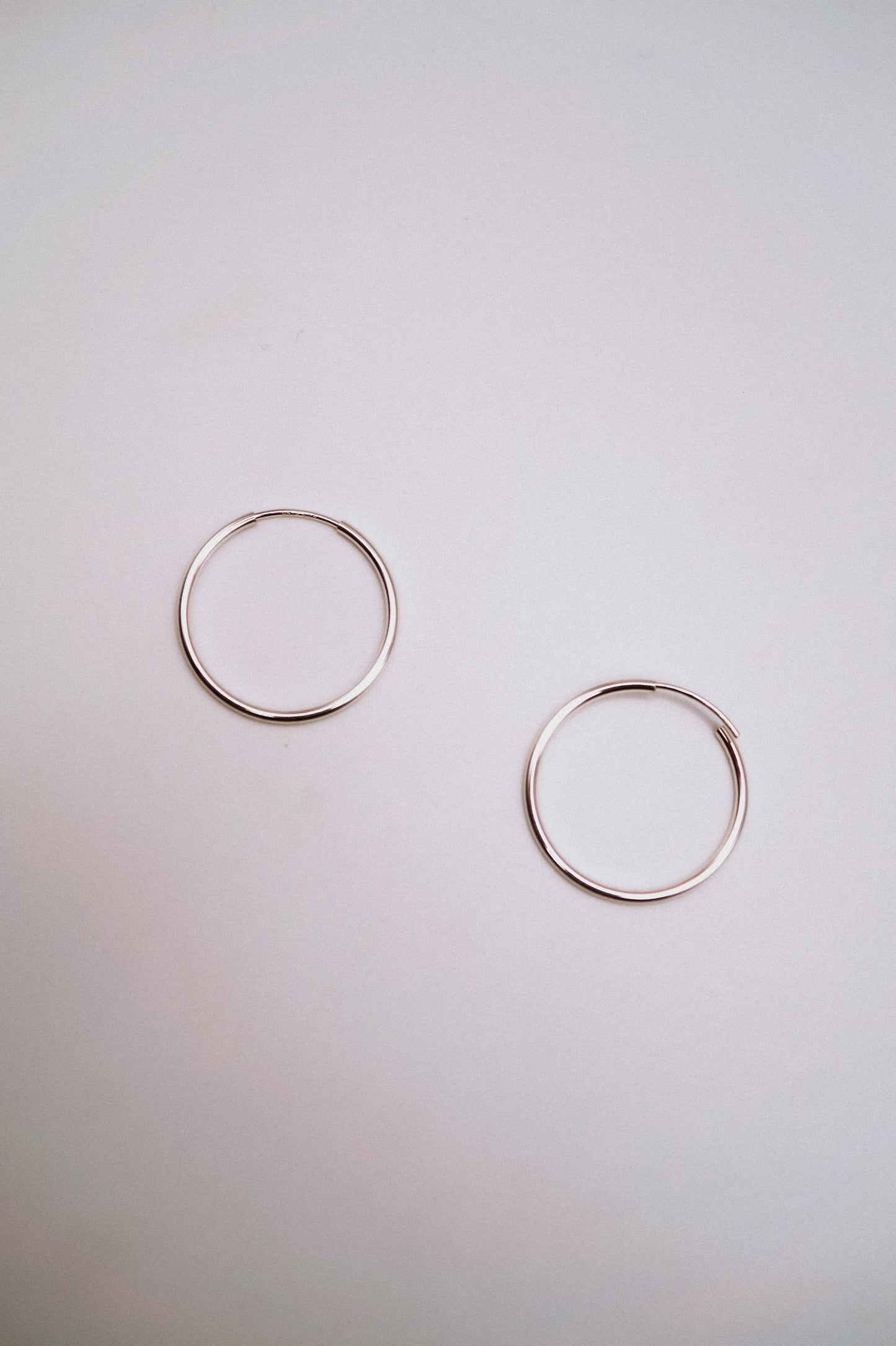 Endless Hoop Earring in Sterling Silver
