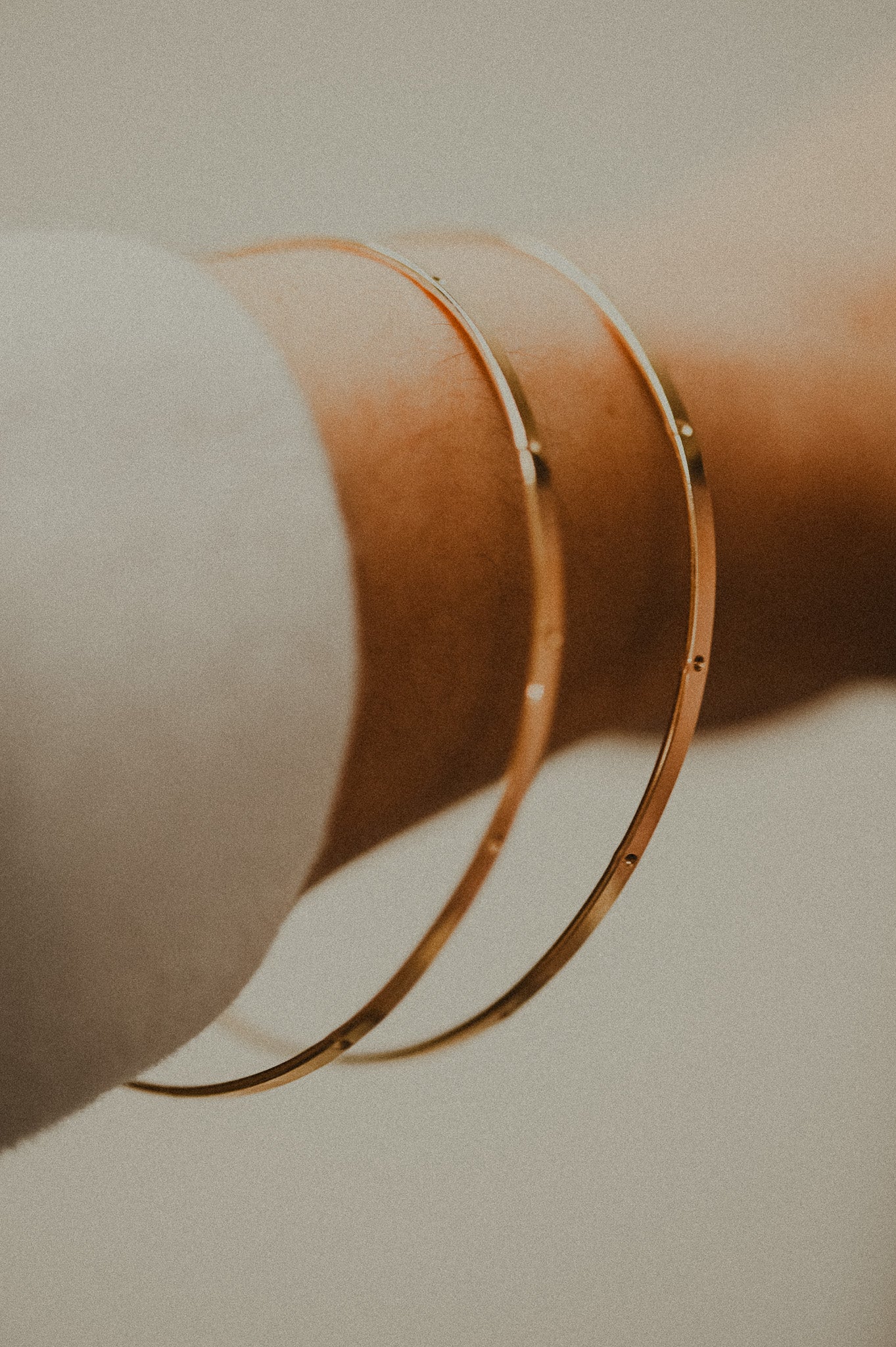 Dot Bangle Bracelet, Gold Fill, Rose Gold Fill or Sterling Silver