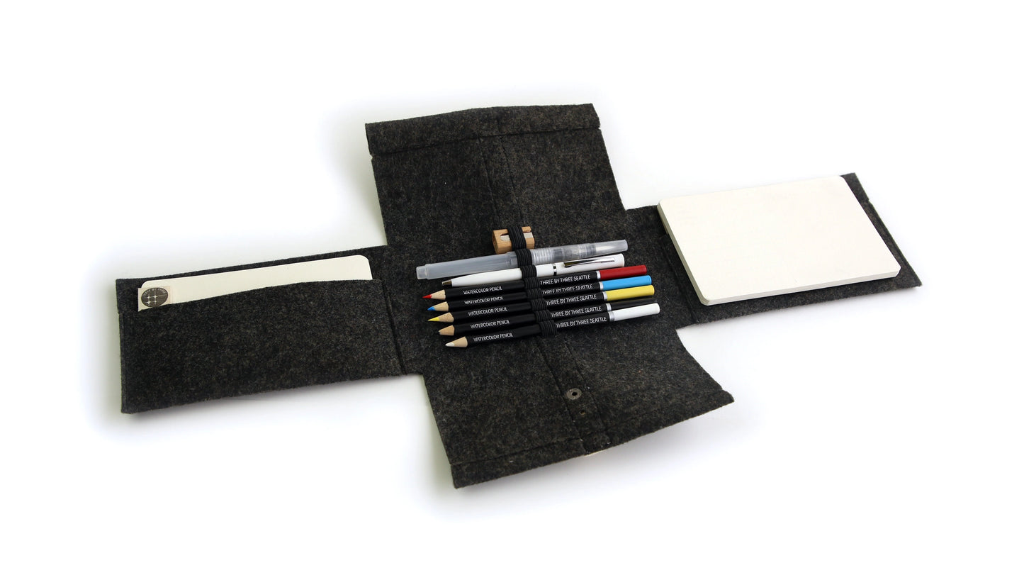 Travel Postcard Watercolor Pencil Set