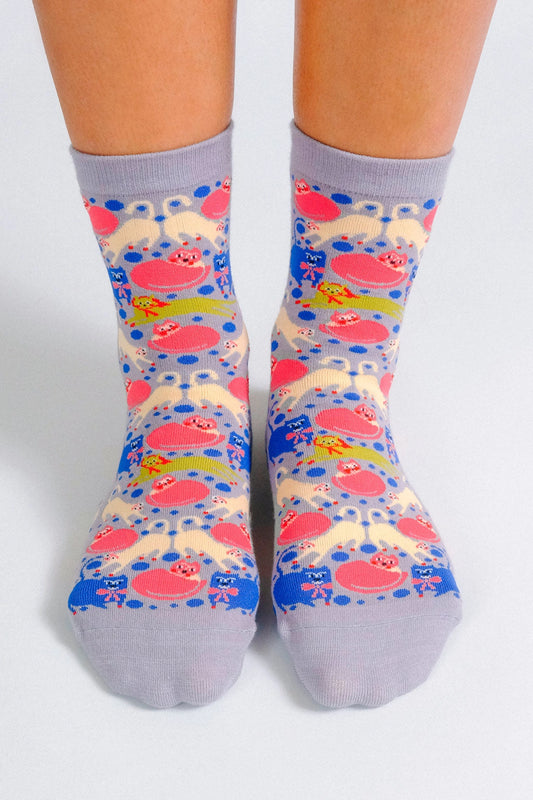 Cats Ankle Socks by Mür by Ayca
