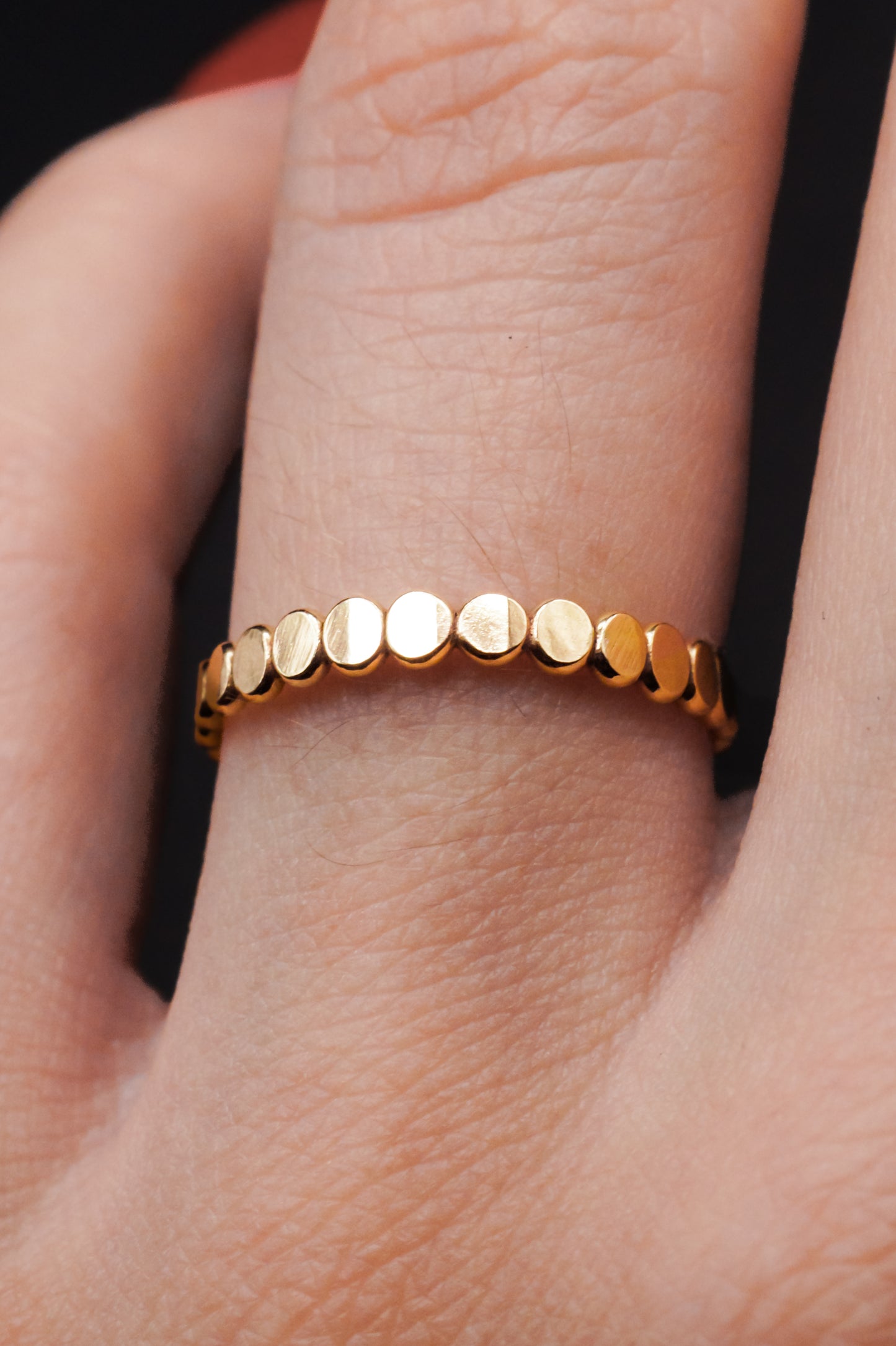 The Ultimate Bead Set of 5 Stacking Rings, Gold Fill, Rose Gold Fill or Sterling Silver