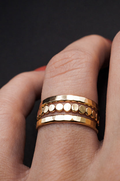 The Everyday Bead Set of 3 Stacking Rings, Gold Fill, Rose Gold Fill or Sterling Silver