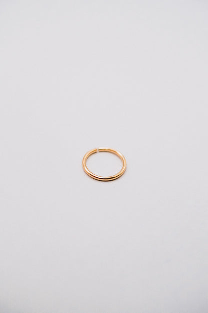 Nose or Lip Ring Huggie Hoop in Solid Gold, Rose Gold or White Gold