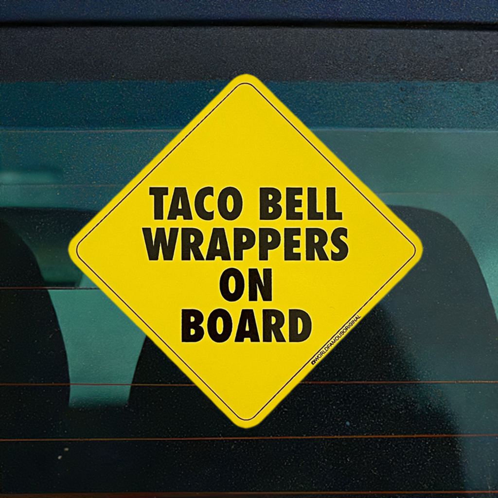 Taco Bell Wrappers Bumper Sticker