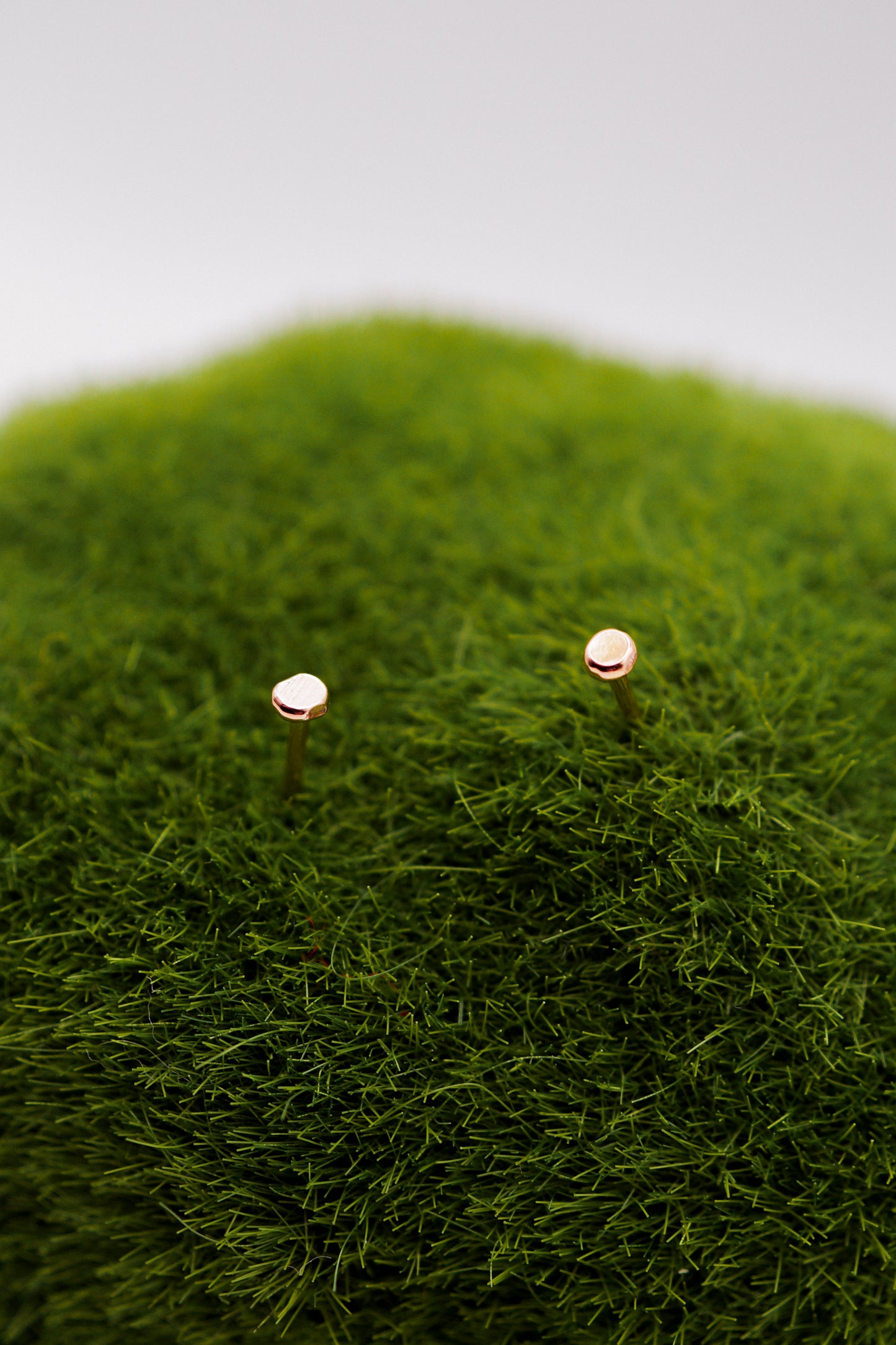 Hammered Bead Stud Earrings, 14K Gold Fill, Rose Gold Fill or Sterling Silver