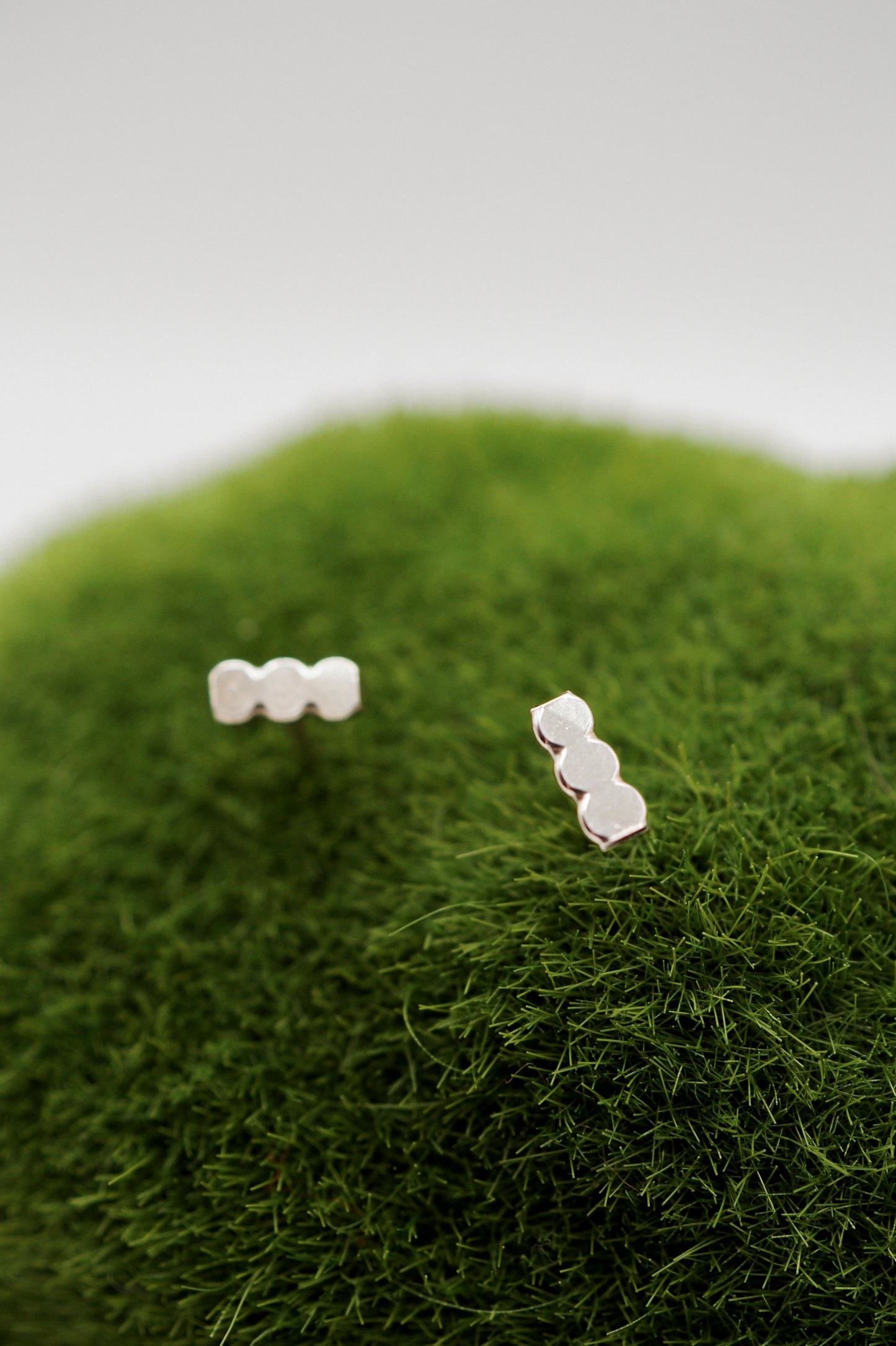 Hammered Bead Stud Earrings, 14K Gold Fill, Rose Gold Fill or Sterling Silver