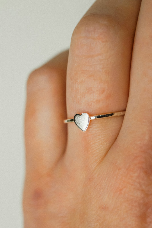 Heart Ring, Sterling Silver