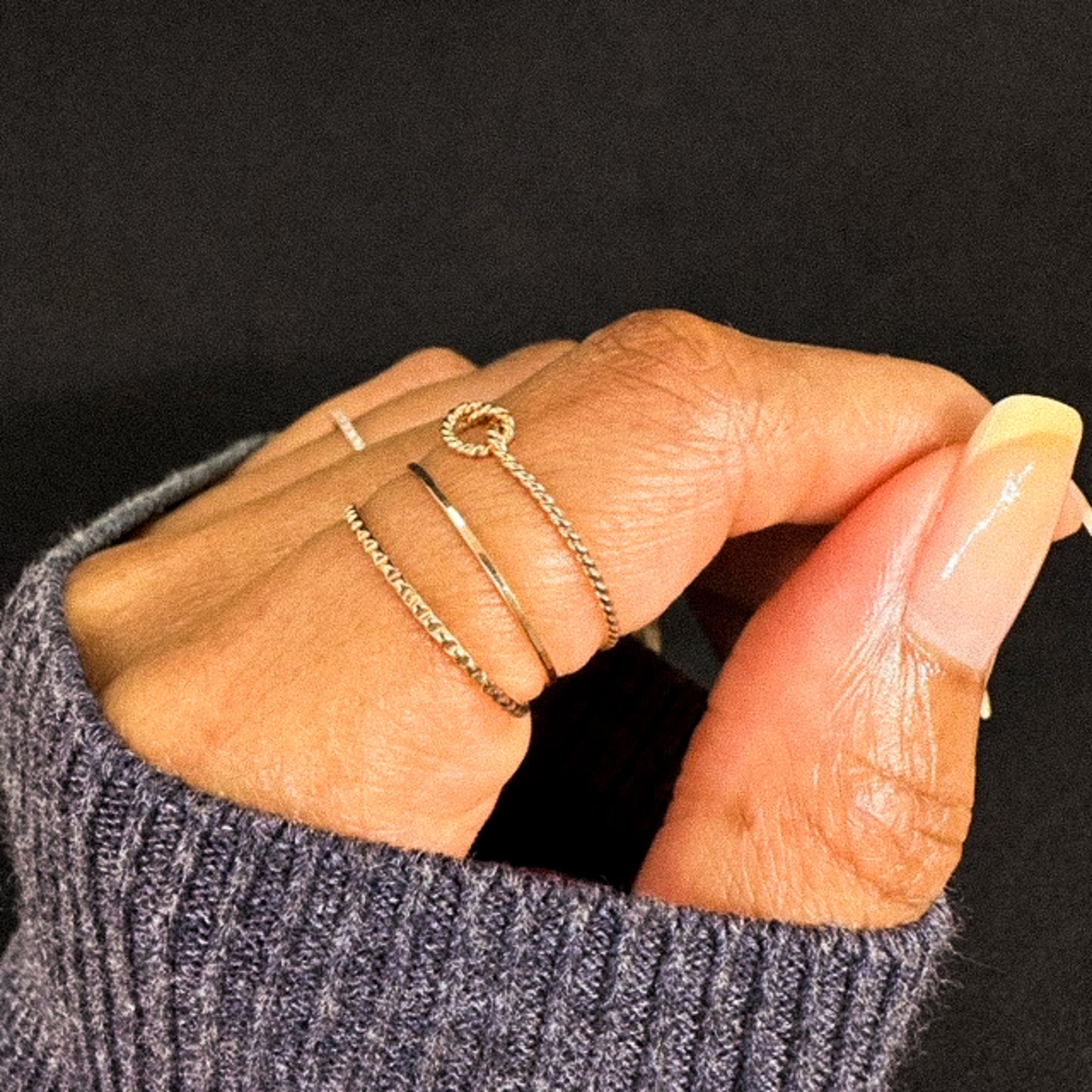 The Kasey Set of 3 Stacking Rings