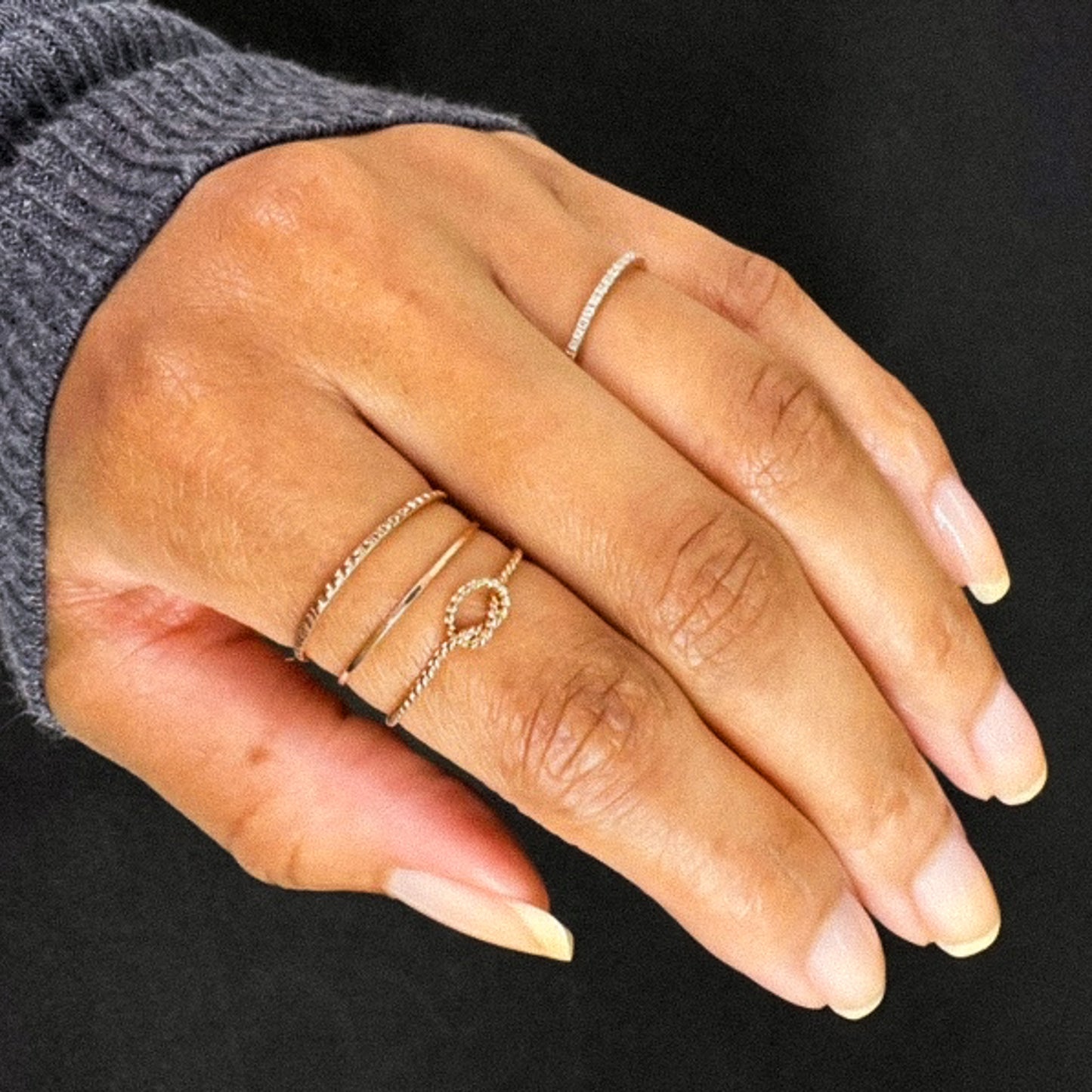 The Kasey Set of 3 Stacking Rings