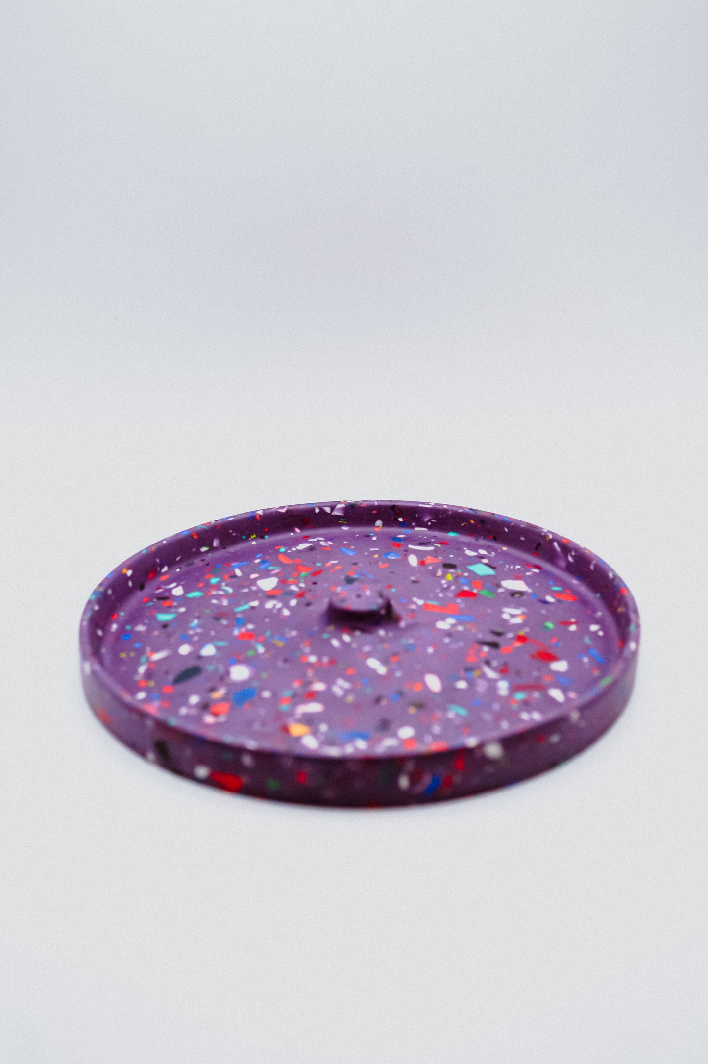 Round Terrazzo Incense Holder