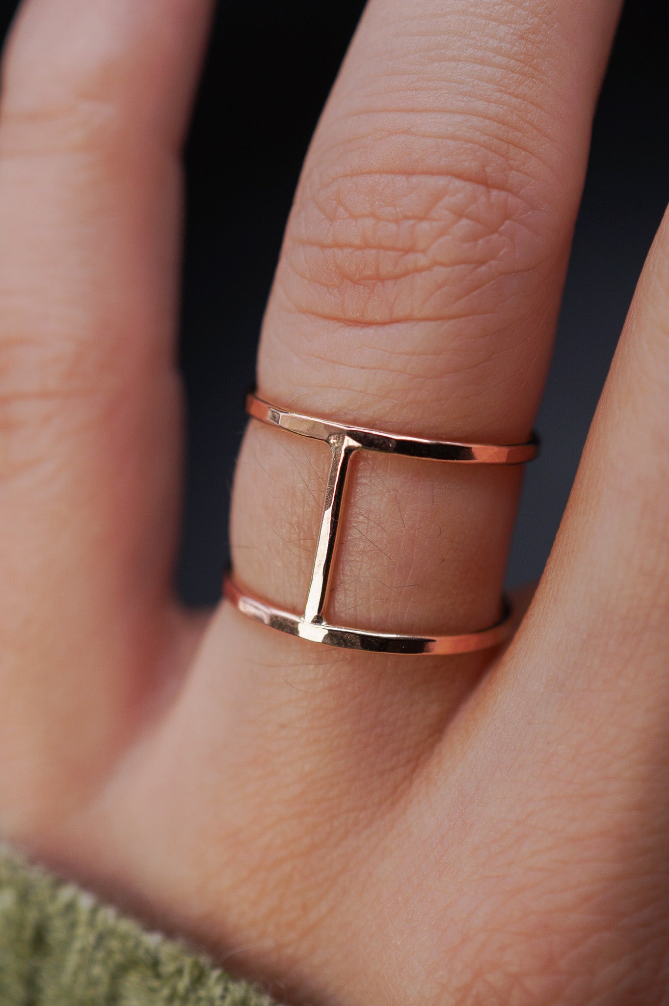 Large Cage Ring, 14K Rose Gold Fill