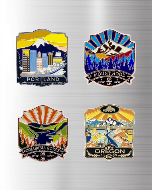 Columbia Gorge Enamel Magnet