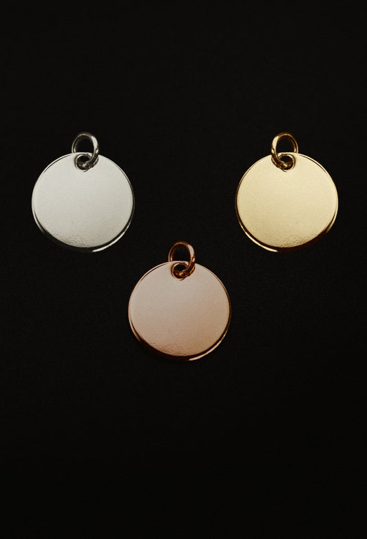 Smooth Medallion Charm