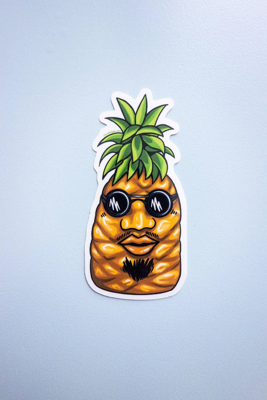 Mr Pineapple Vinyl Sticker