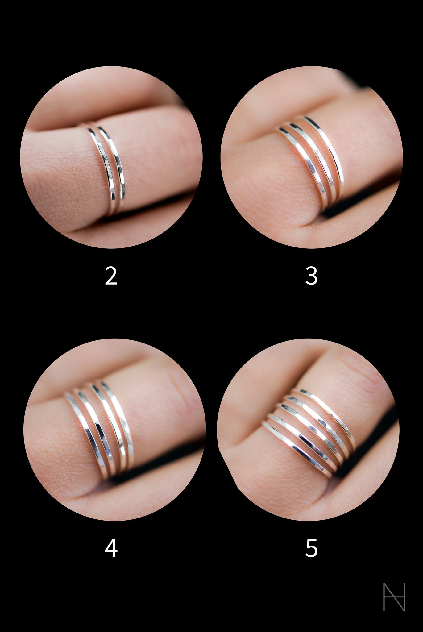 Medium Thick Ring, Sterling Silver