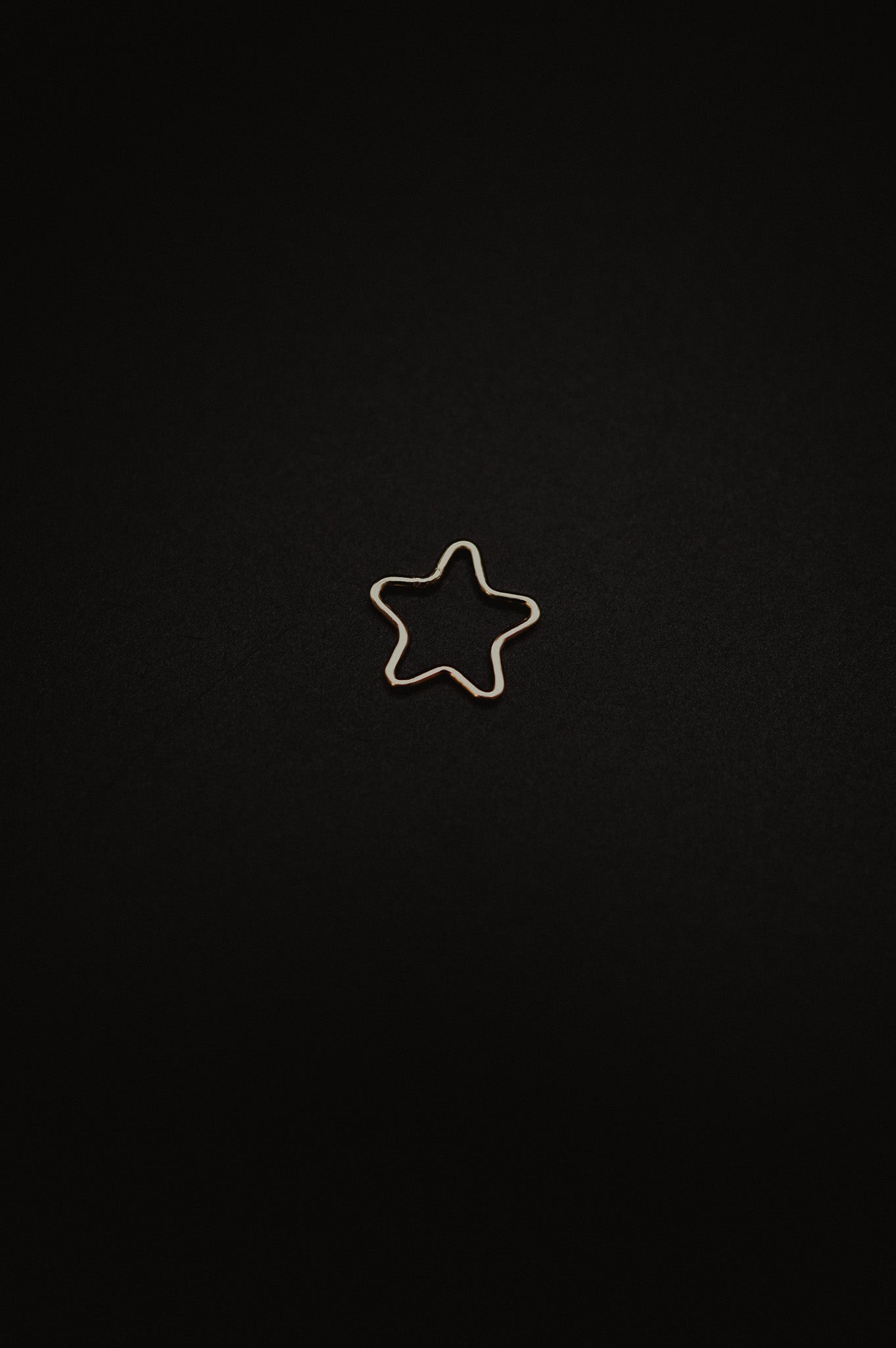Open Star Charm
