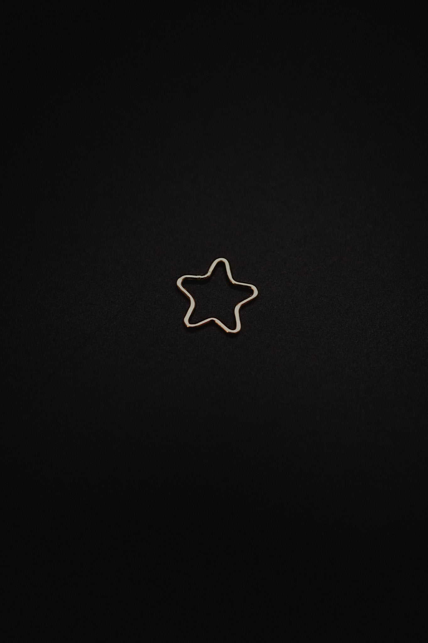 Open Star Pendant Charm