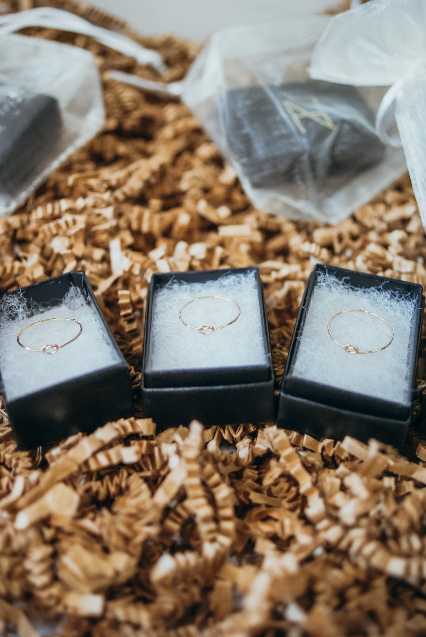 Open Knot Ring, Solid 14K Rose Gold
