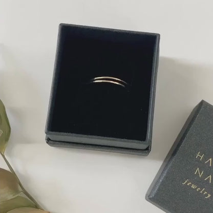 Ultra Thin Ring, Solid 14K Gold