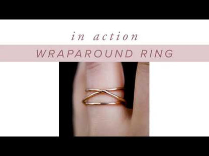 Wraparound Ring, Solid 14K Gold