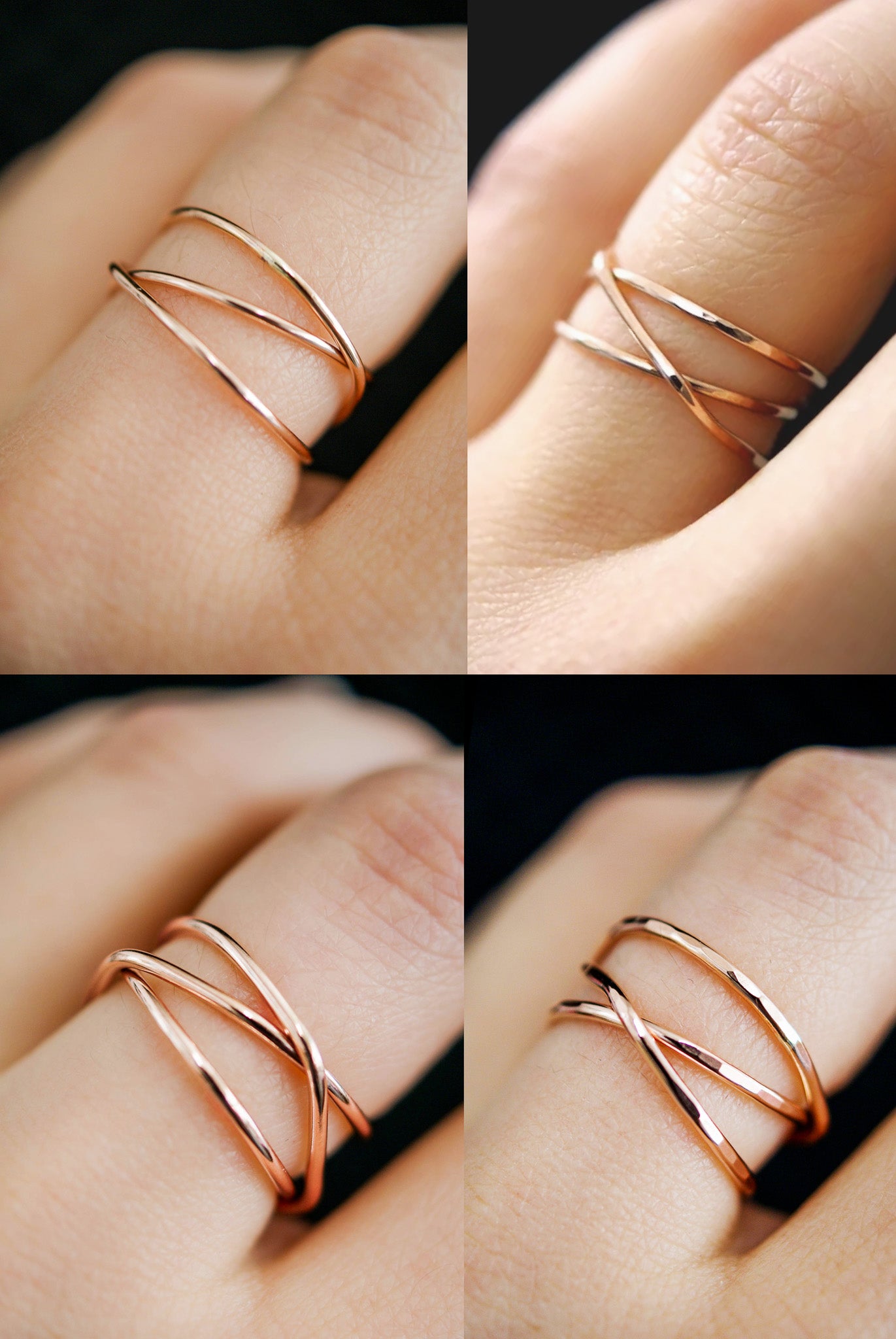 Wraparound Ring, 14K Rose Gold Fill