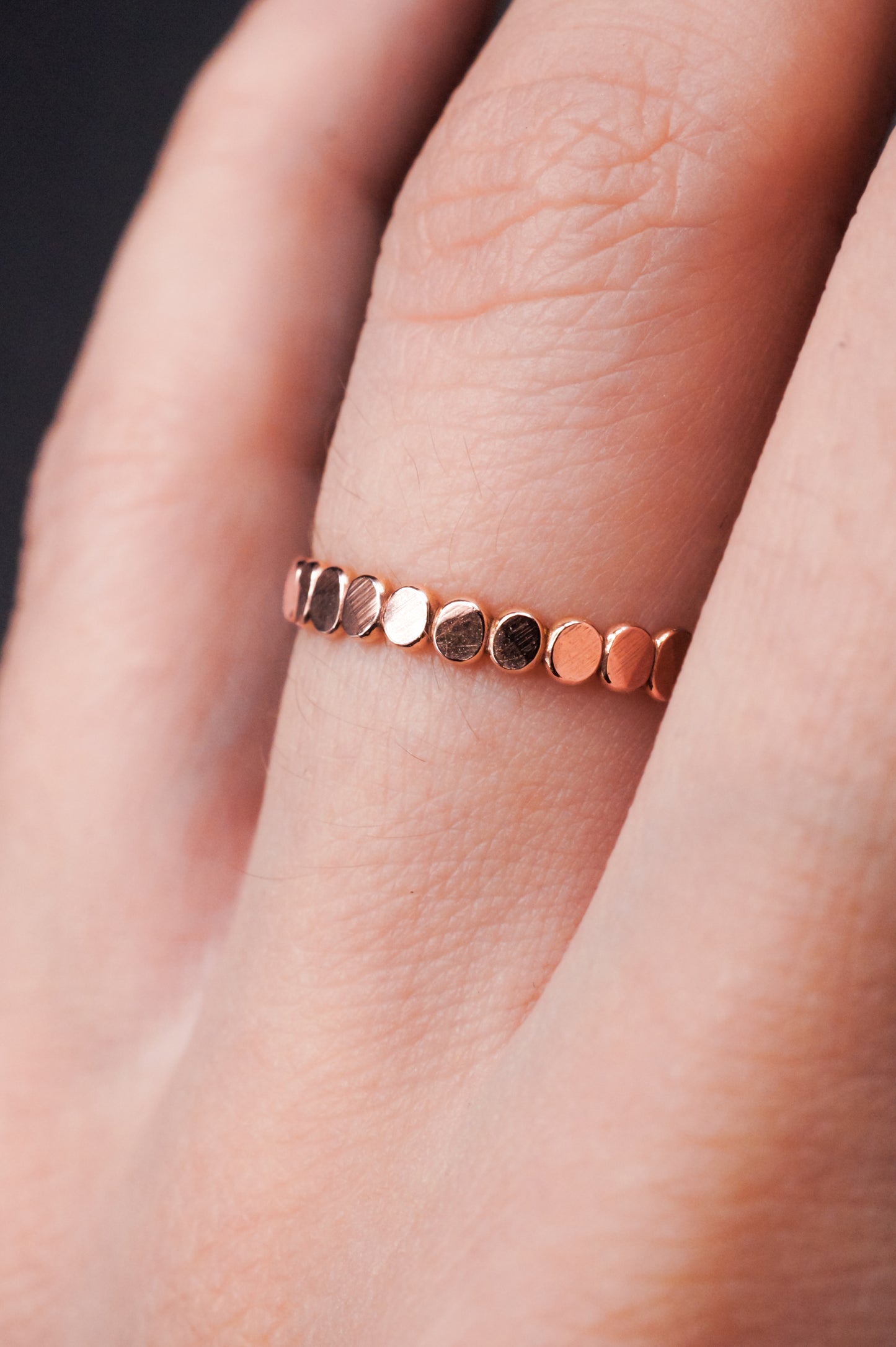 Bead Ring, 14K Rose Gold Fill