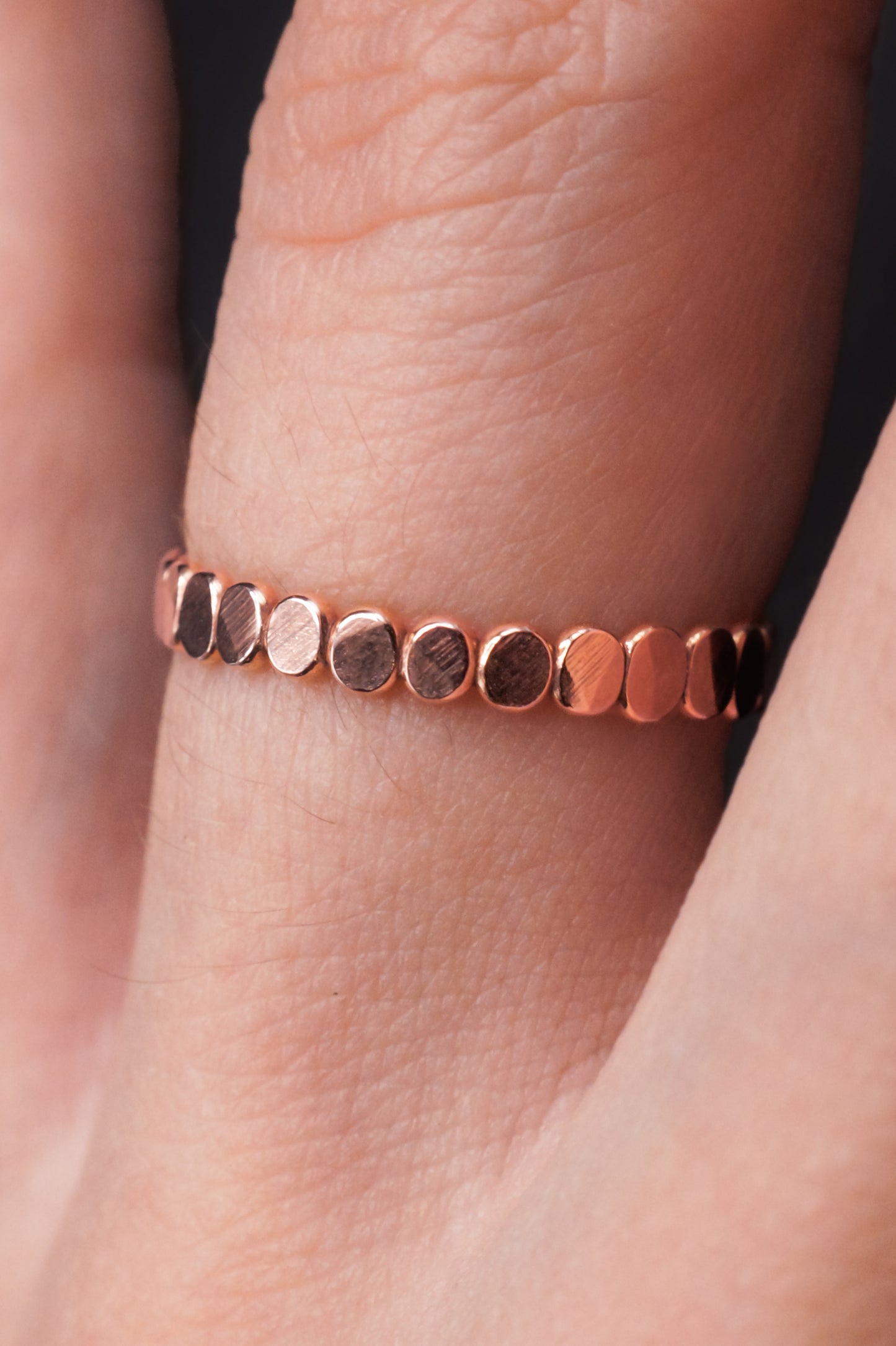 Bead Ring, 14K Rose Gold Fill