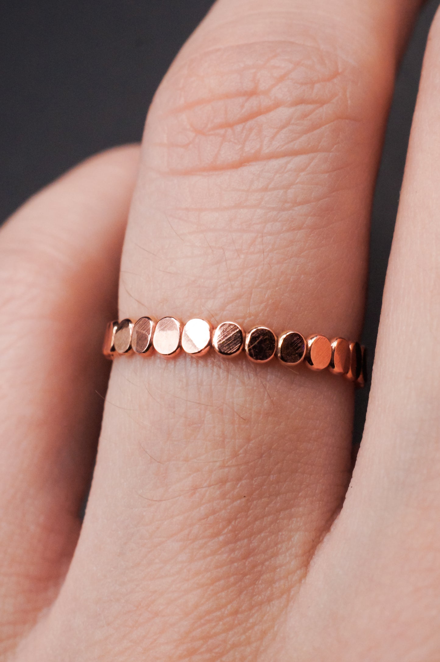 Bead Ring, 14K Rose Gold Fill