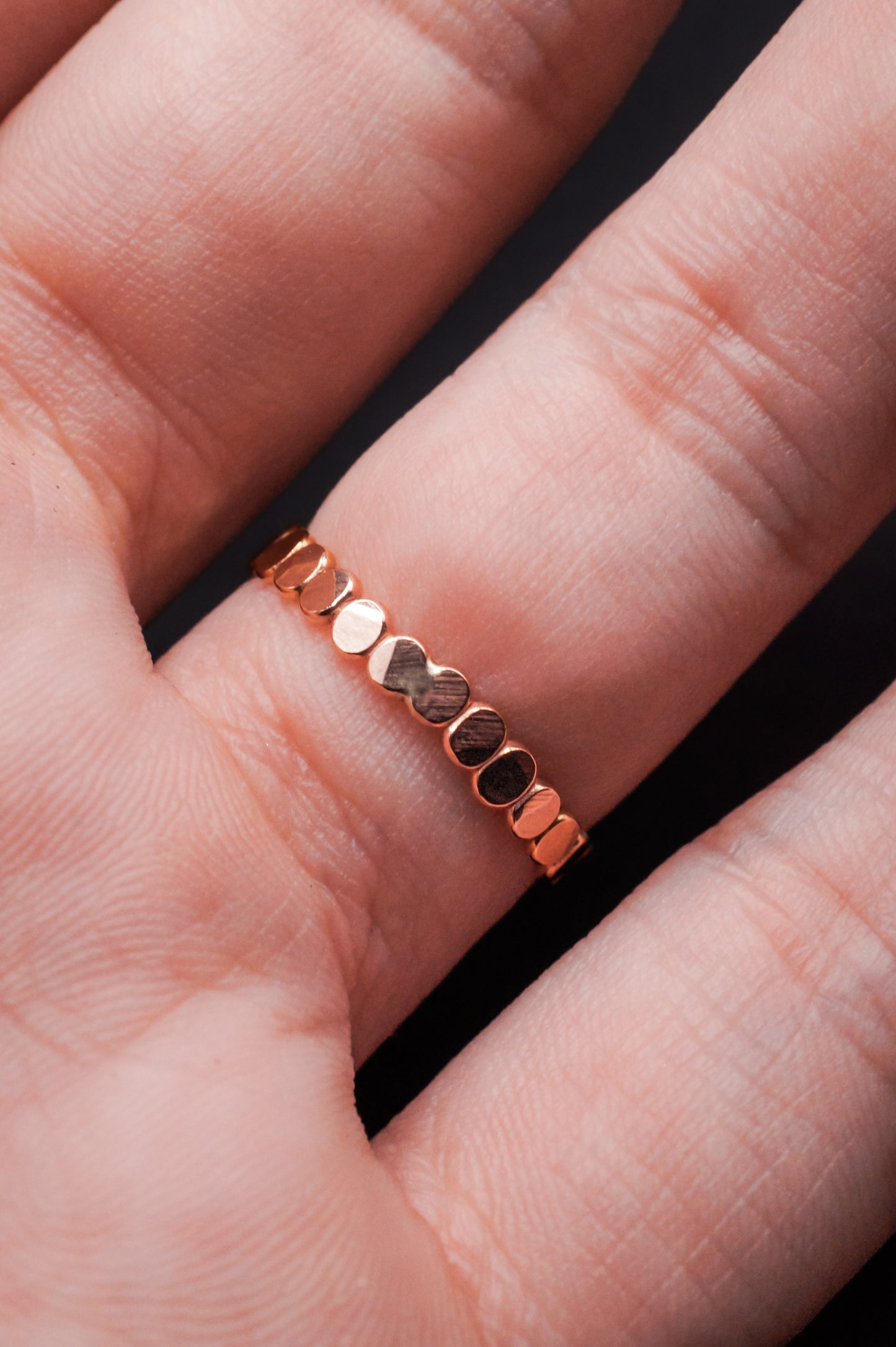 Bead Ring, 14K Rose Gold Fill