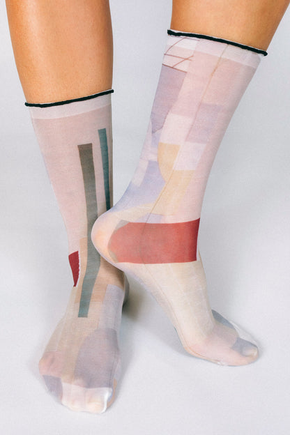 Sky Sheer Ankle Socks by Rosie Barker