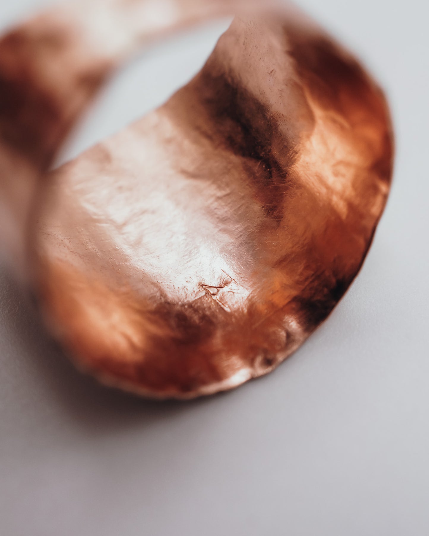 Small Shield Ring, 14K Rose Gold Fill