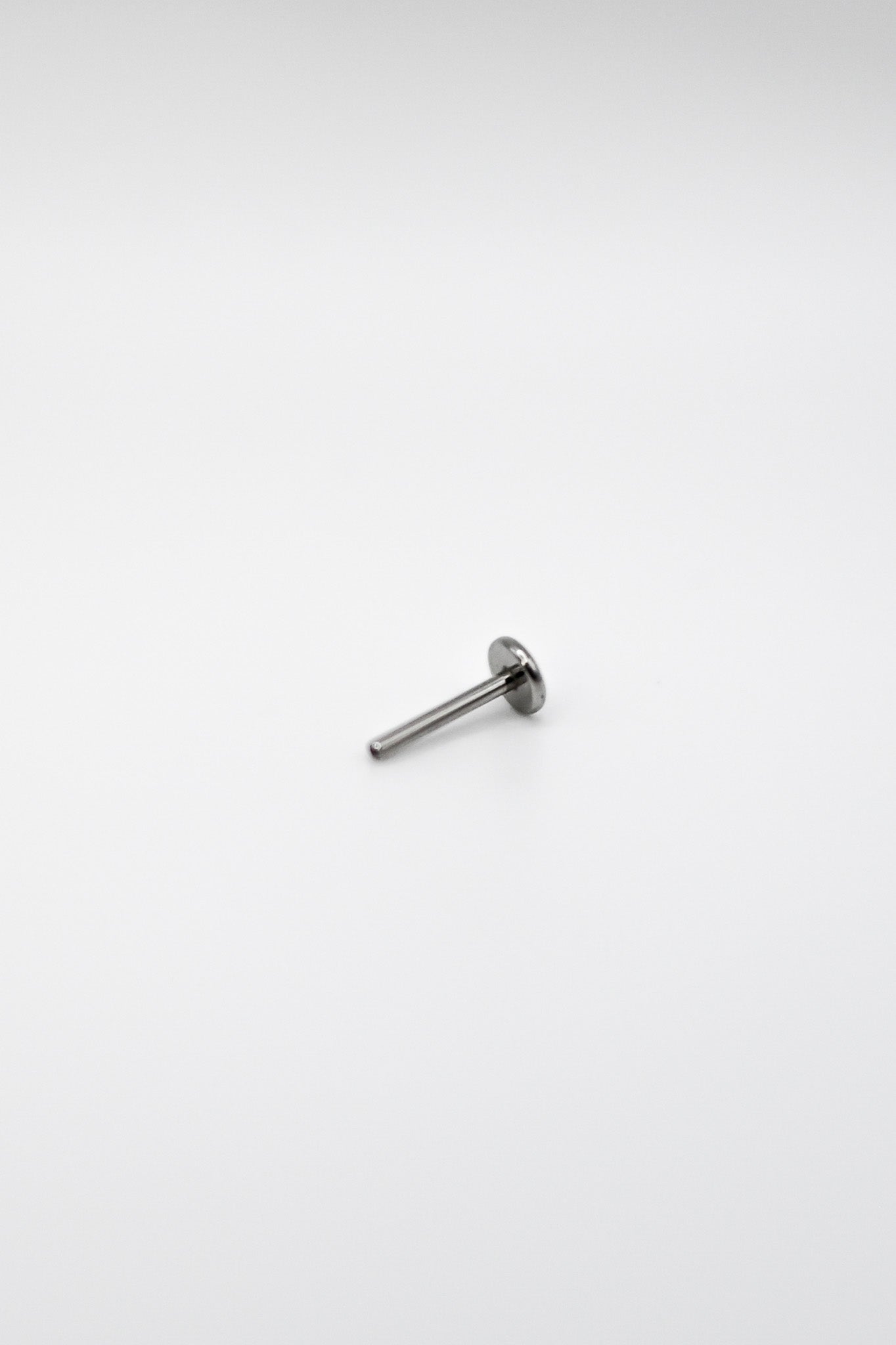 Tiny Arc Flat Back Stud Earring