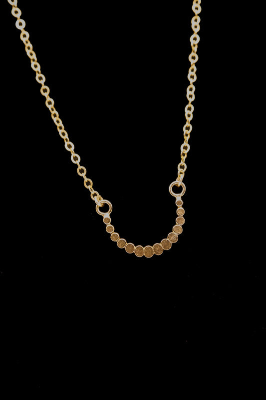 Small Bead Necklace, Gold Fill, Rose Gold Fill, or Sterling Silver