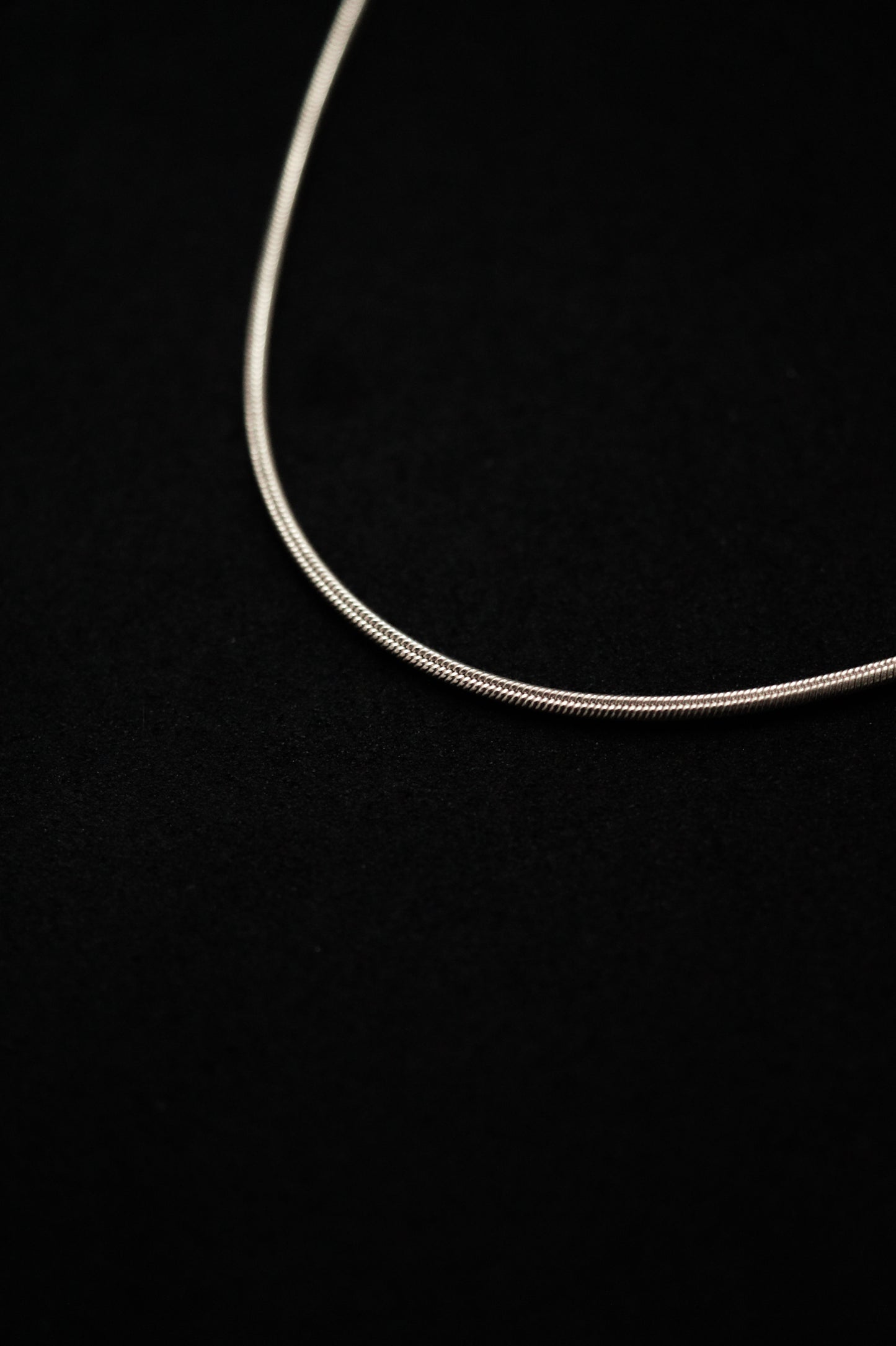 Snake Chain Necklace, Sterling Silver