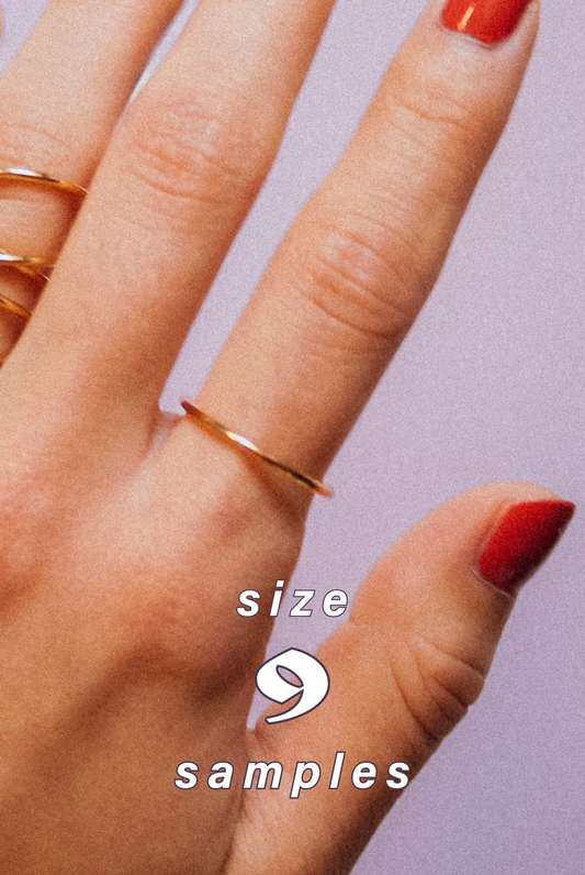 SIZE 9 | Solid Gold Sample Sale