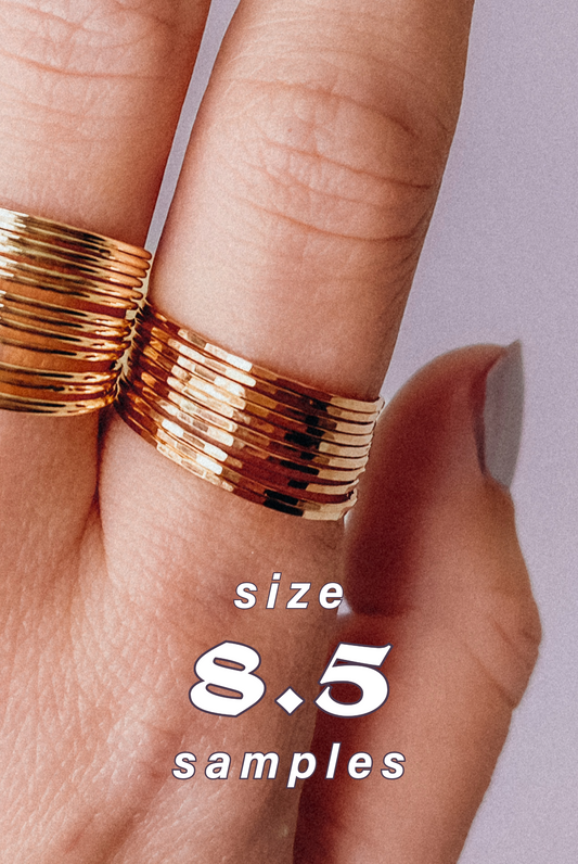 SIZE 8.5 | Solid Gold Sample Sale