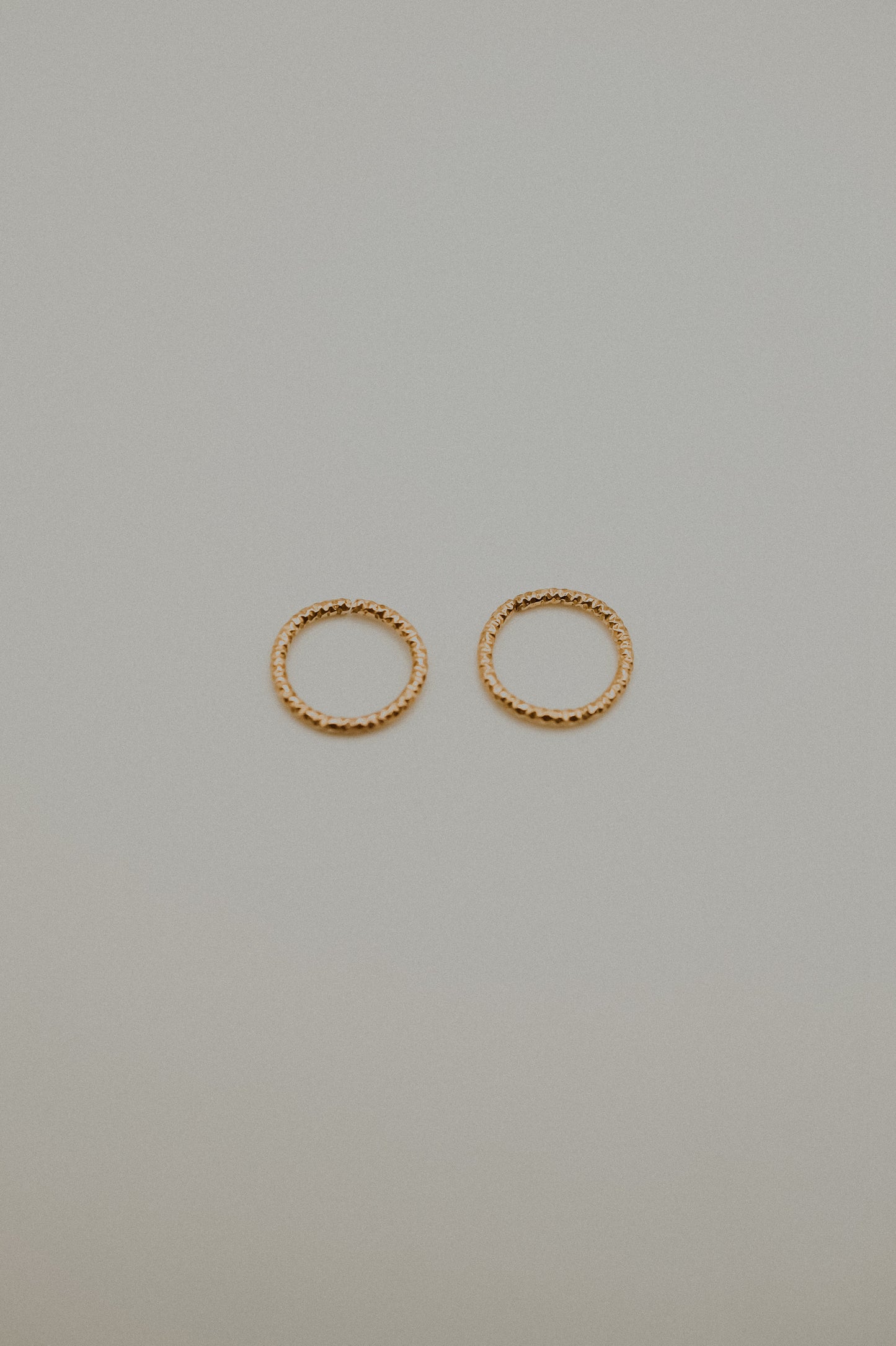 Sparkle Huggie Hoop Earring in Solid 14K Gold