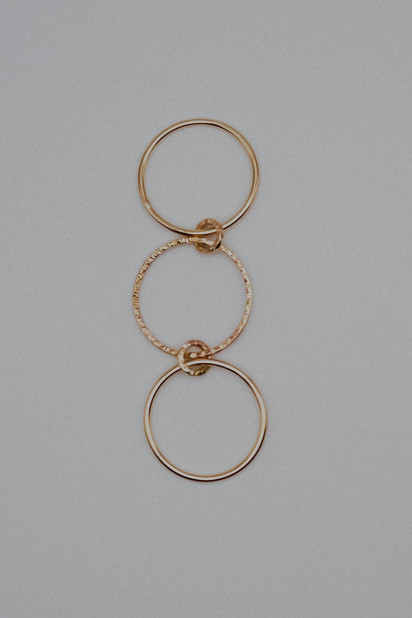 Sparkle Ladder Link Ring, 14K Gold Fill