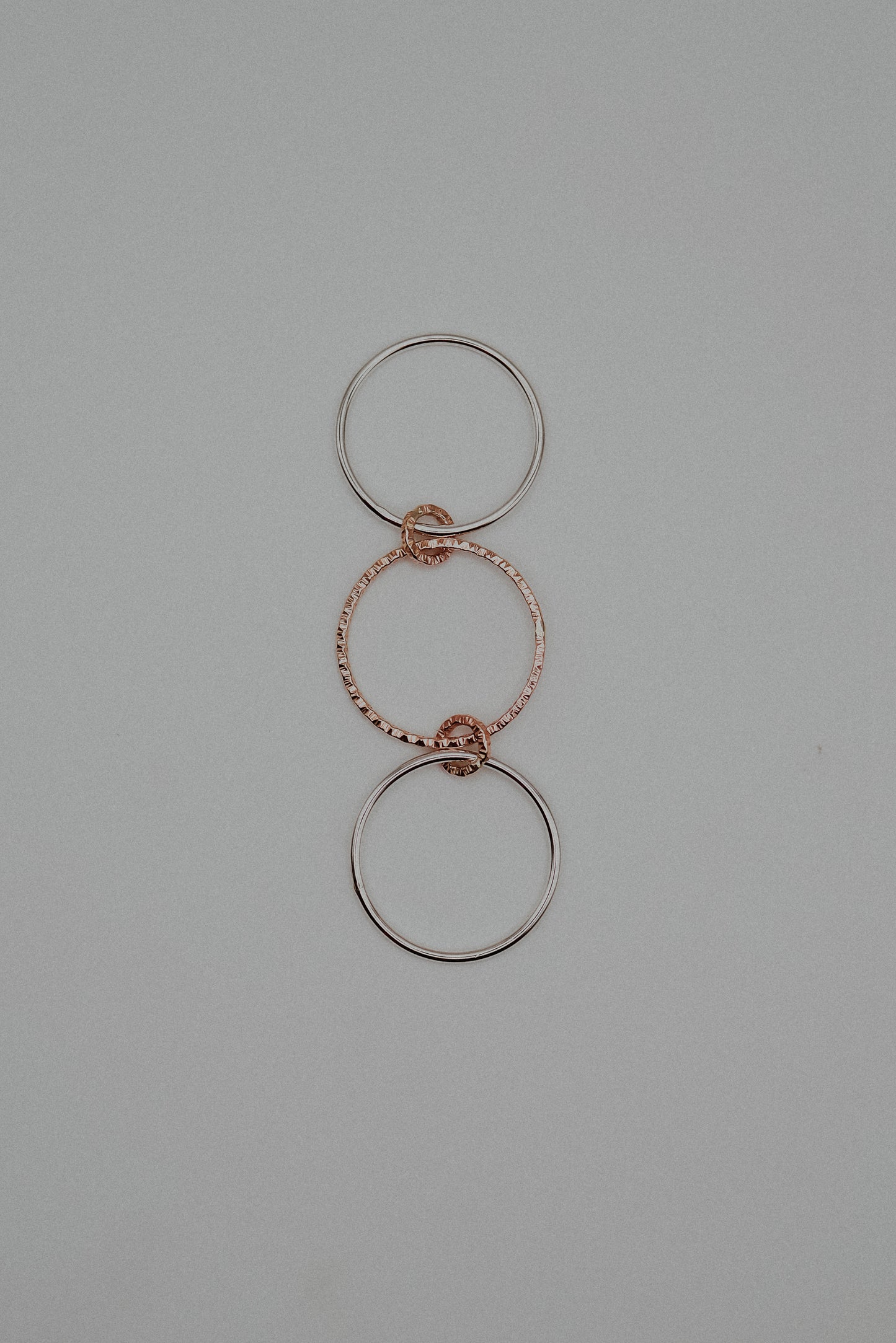 Sparkle Ladder Link Ring, Mixed Metal