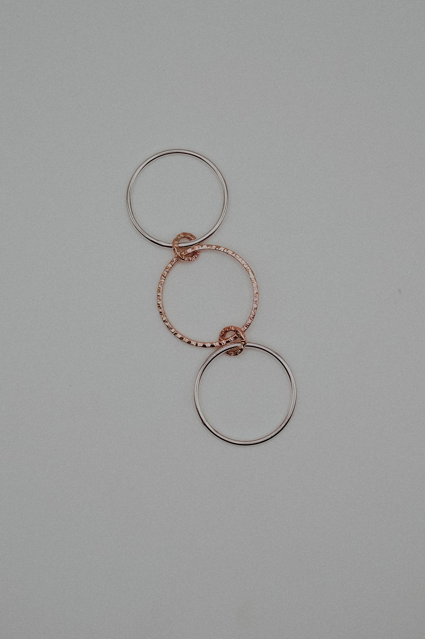 Sparkle Ladder Link Ring, Mixed Metal