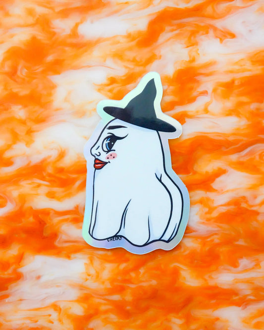 Holo Ghost Vinyl Sticker