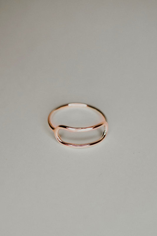 Stadium Ring, 14K Rose Gold Fill