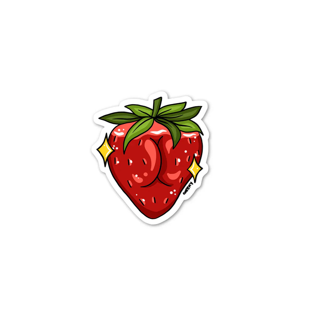 Strawberry Vinyl Sticker
