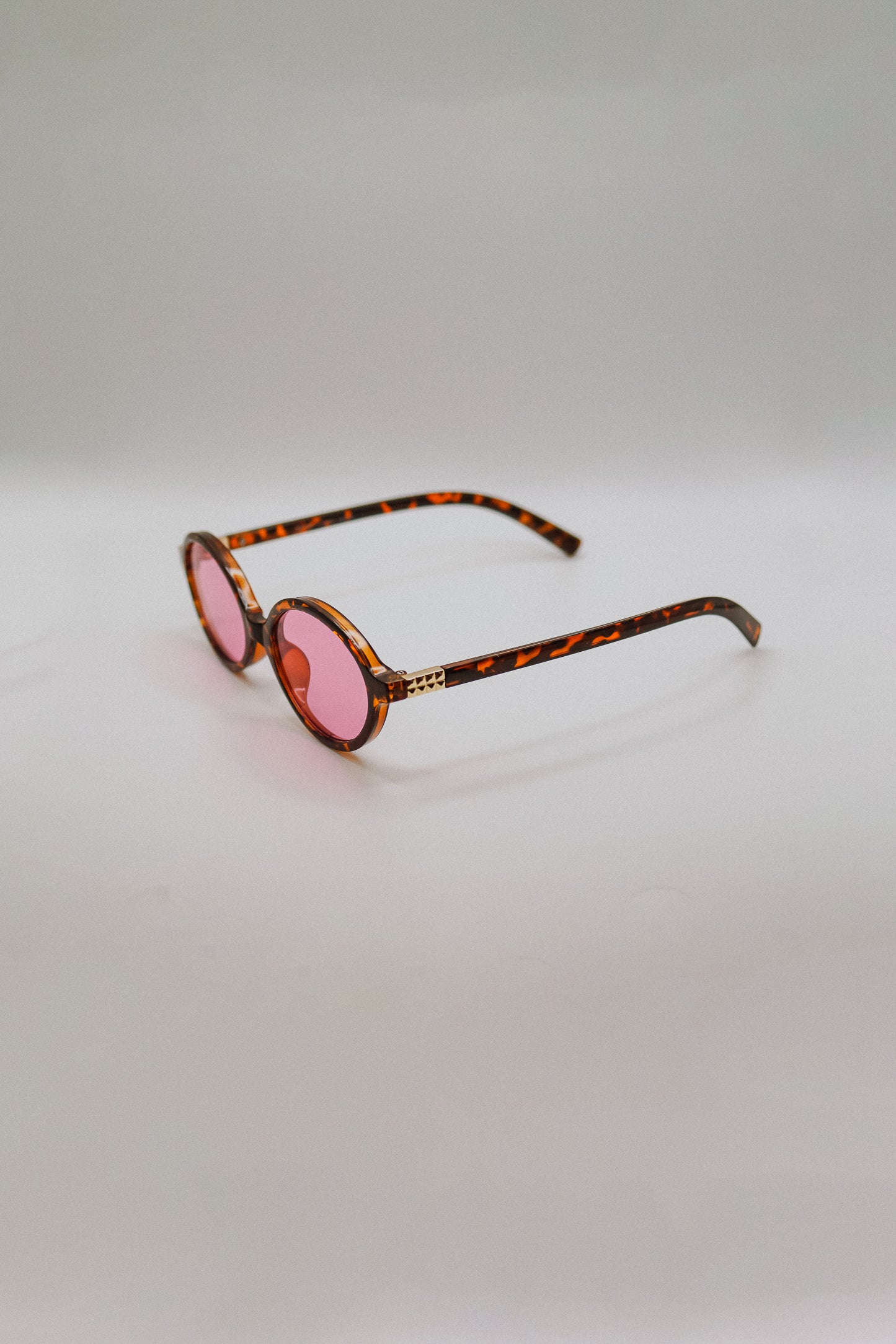 Pink Oval Sunglasses