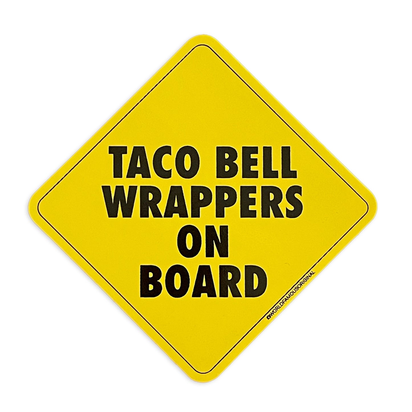 Taco Bell Wrappers Bumper Sticker