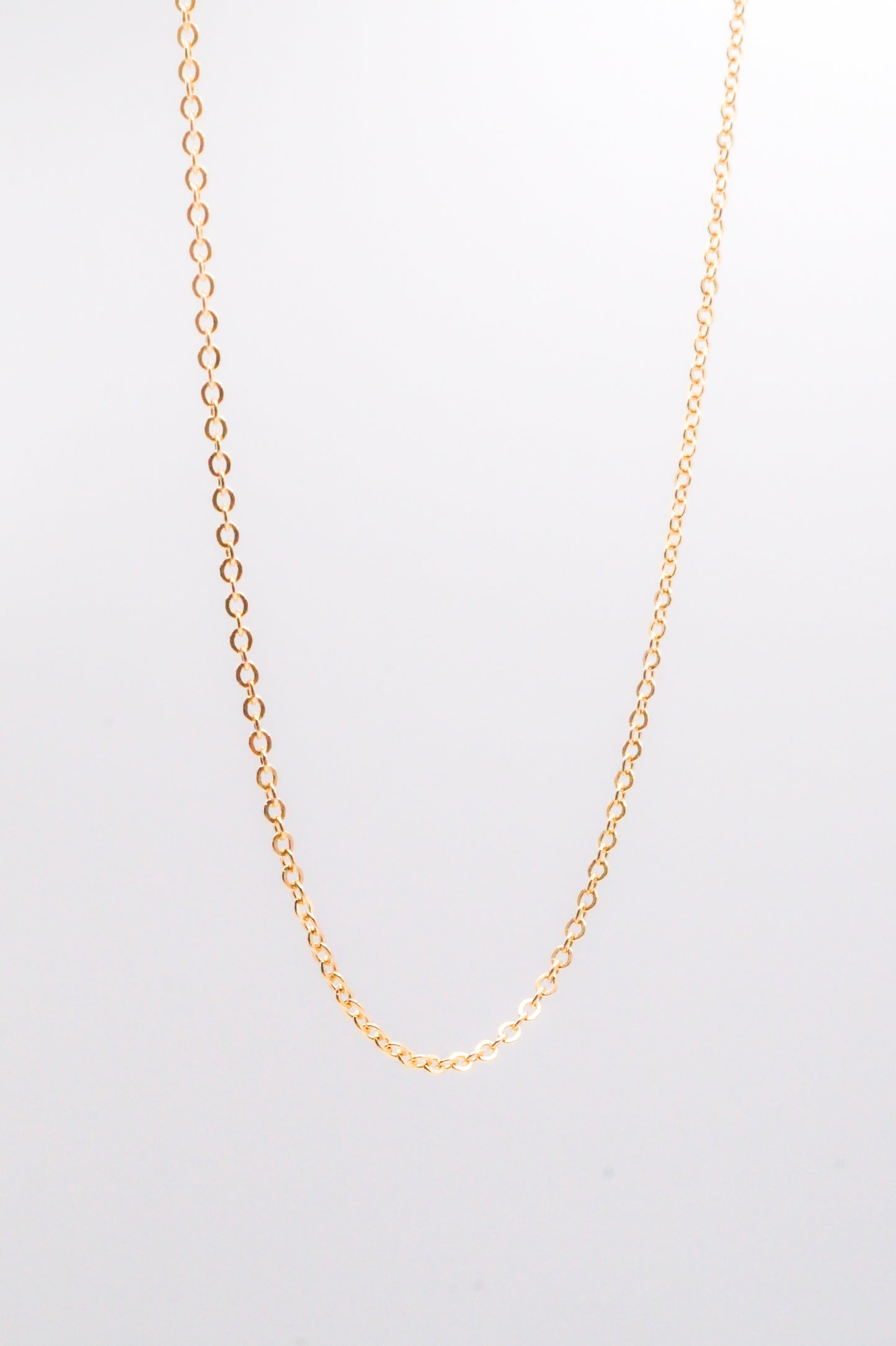 Thin 1mm Cable Chain Necklace