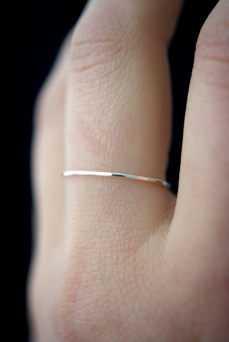 Ultra Thin Ring, Sterling Silver