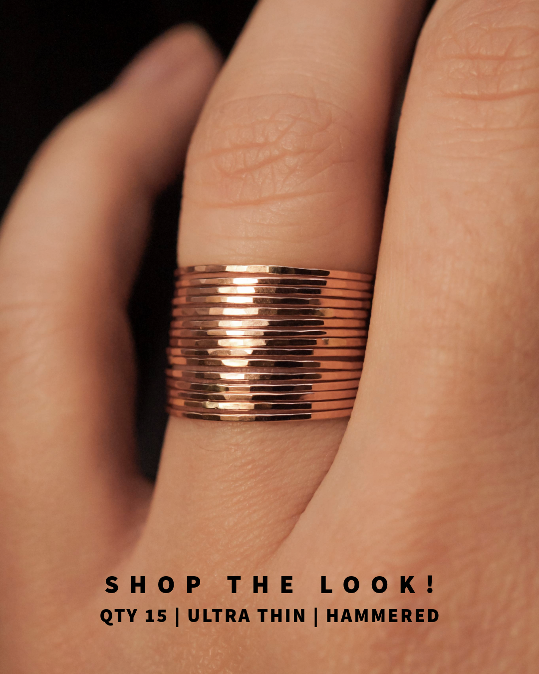 Ultra Thin Ring, 14K Rose Gold Fill